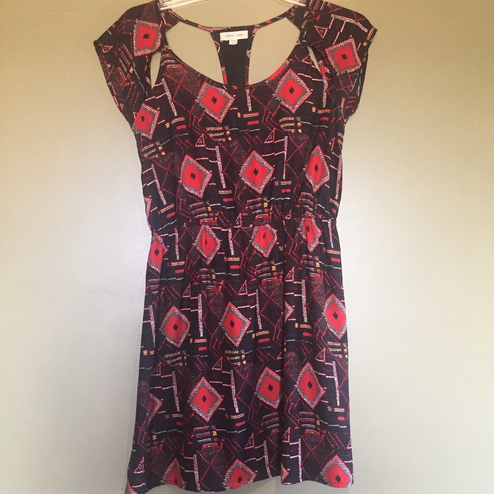 Silence + Noise Dress with Mesh Cutout Back
